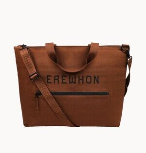 Authentic Erewhon Insulated Cooler Bag Brown Large Organic Cotton New